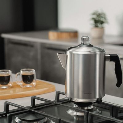 Cafeteira Percoladora Tramontina Aço Inox e Baquelite 2 L