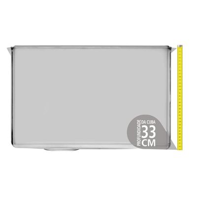 Cuba Profissional Tramontina Dritta Pro em Aço Inox Scotch Brite 70 x 50 x 33 cm