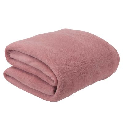 Manta Fleece Lisa Queen Rosa - Andreza UNICA