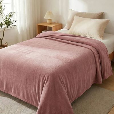 Manta Fleece Lisa Solteiro Rosa - Andreza UNICA