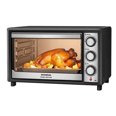 Forno Elétrico 42L Mondial Family II FRN-42-BI Preto com Inox 220V UNICA