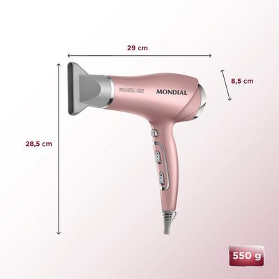 Secador de Cabelos, Mondial, Golden Rose, 2200W, BIVOLT - SC-32-BI UNICA