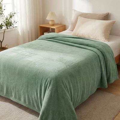 Manta Fleece Lisa Solteiro Verde - Andreza UNICA