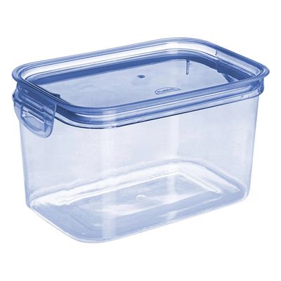 Pote para Mantimentos Hermético Plasútil Retangular 1,2L Azul UNICA
