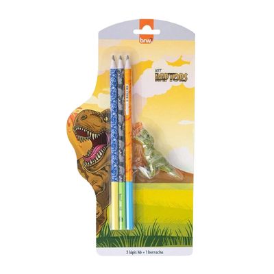 Kit Escrita Raptor 4 Peças Brw UNICA