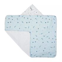 Toalha Felpuda Papi com Capuz Espaço com Forro de Fralda 70x90cm