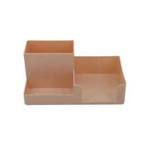 Organizador de Mesa Le Retangular Salmon Pastel Tamanho Médio 20x10,5x9cm