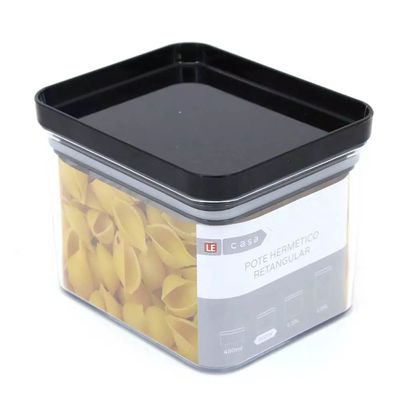 Pote Hermético Acrílico Le Retangular Incolor 800ml UNICA