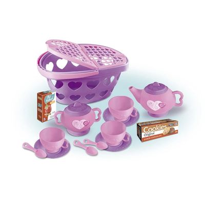Cesta Meu Chazinho Zuca Toys com Acessórios UNICA