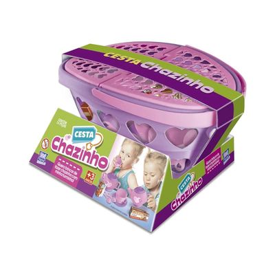 Cesta Meu Chazinho Zuca Toys com Acessórios UNICA