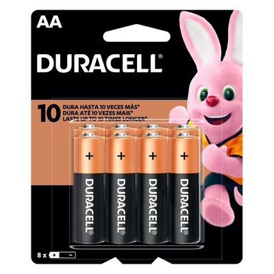 Pilha Duracell Alcalina Aa C-8 Unidades
