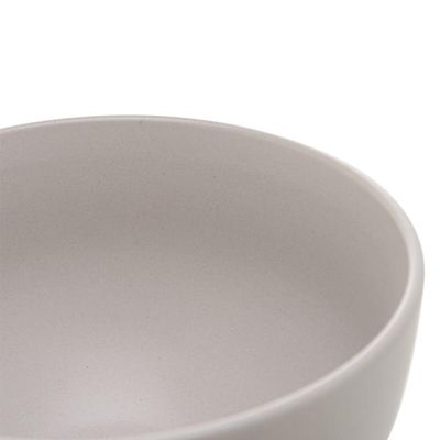 Kit 25 Cumbucas de Cerâmica Bege Cronus Lyor 680ml Restaurantes Servir Caldos Saladas Sopas