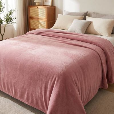 Manta Fleece Lisa Casal Rosa - Andreza UNICA