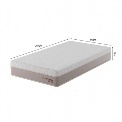 Colchão Solteirão Soft Gold Molas Ensacadas (28x96x203) Bege