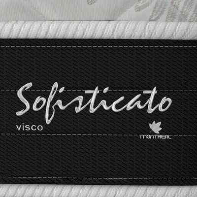 Colchão Solteiro Sofisticato Molas Ensacadas (28x88x188) Grafite e Branco
