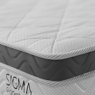 Colchão Solteirão Sigma Misto (22x96x203) Branco e Cinza