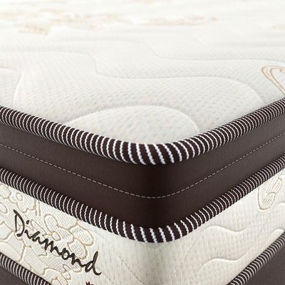 Colchão Solteirão Diamond Euro Molas Ensacadas (26x108x198) Bege e Marrom
