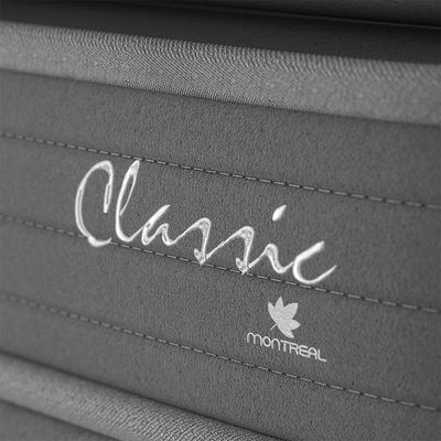 Colchão Solteiro de Espuma D40 Classic Alto Suporte (24x108x198) Cinza