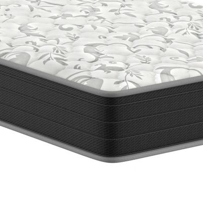 Colchão Solteiro King Hortensia D33 (24x108x198) Preto e Branco