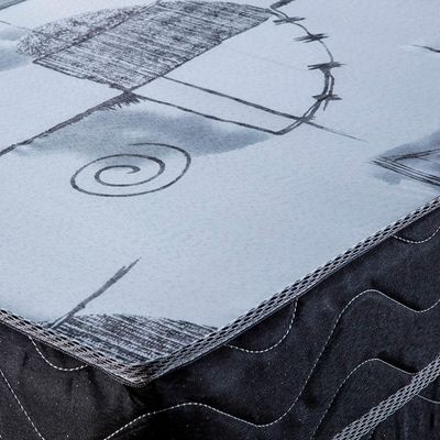 Colchão Solteiro Astra D20 (12x78x188) Preto e Cinza
