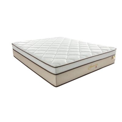 Colchão Queen Aquárius Molas Ensacadas (34x158x198) Branco e Bege