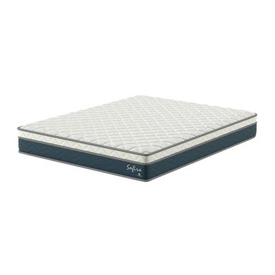Colchão King Safira Molas Ensacadas (26x193x203) Azul e Branco