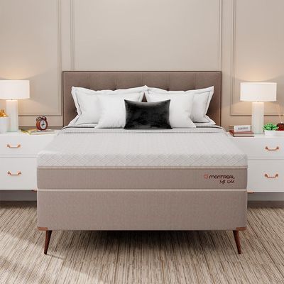 Colchão King Soft Gold Molas Ensacadas (28x193x203) Bege