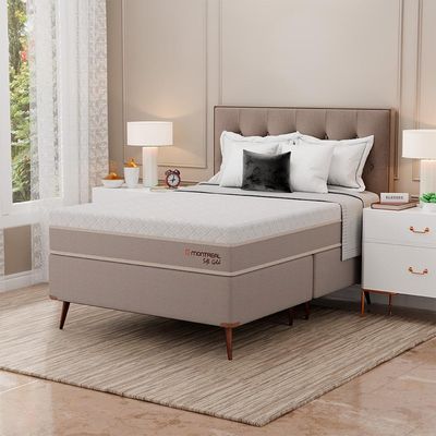 Colchão Casal Soft Gold Molas Ensacadas (28x138x188) Bege
