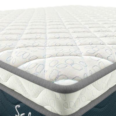 Colchão Casal Safira Molas Ensacadas (26x138x188) Azul e Branco