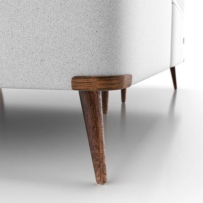 Base para Cama Box King com Entrada USB Night (45x193x203 cm) Suede Cinza