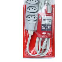 Extensao Noshock 90 PP 3X0,75 1,3M Cinza