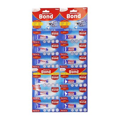 Cartela Super Cola Instantanea 12 UNID