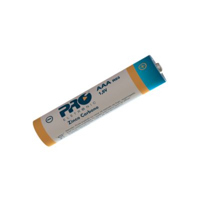 Tubo 60 Pilhas Proeletronic AAA4 Zinco