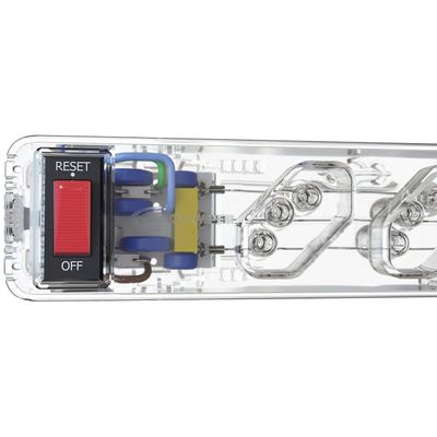 Filtro de Linha com Proteção DPS 5 Tomadas Transparente