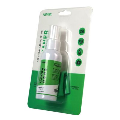 Kit SPRAY Limpa Telas 60ML + Flanela VK Cleaner