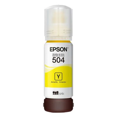 Refil Tanque Tinta EPSON T504 Amarelo