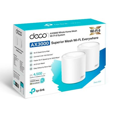 Roteador TP-LINK Deco X50 (2-PACK) AX3000 MESH