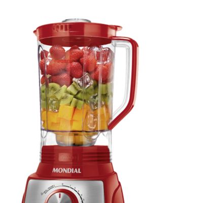 Liquidificador Mondial Turbo 3L 12VEL 1100W Vermelho 110V