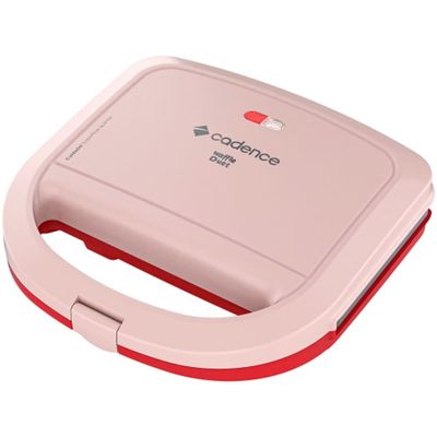 Maquina de Waffle Cadence Duet - ROSA/VERMELHO