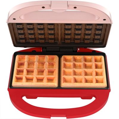Maquina de Waffle Cadence Duet - ROSA/VERMELHO