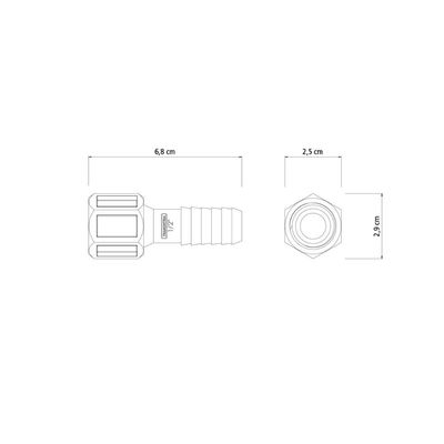 Adaptador com Rosca Interna 1/2 polegada Tramontina para Mangueiras
