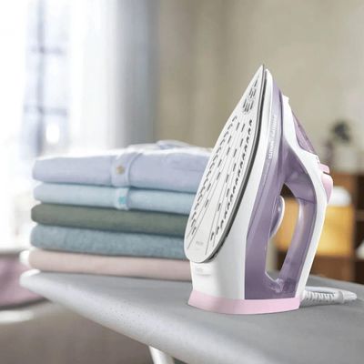 Ferro de Passar a Vapor Philips Walita 3000 Series com Spray e Base Cerâmica - Rosa rosa / 110