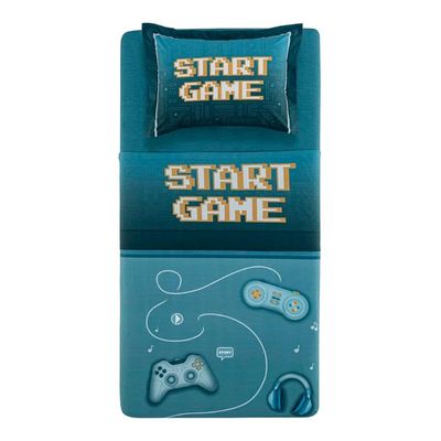 Jogo de Cama Infantil Solteiro Karsten 200 Fios Algodão Game