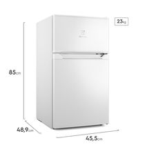 Mini Geladeira Frost Free 83L Inverter Bivolt Duplex Branca (EMD1W)