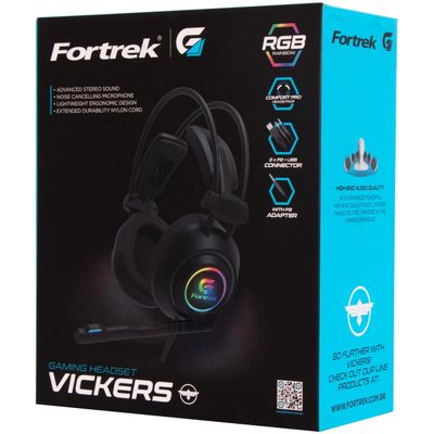 Headset Gamer RGB Vickers Fortrek