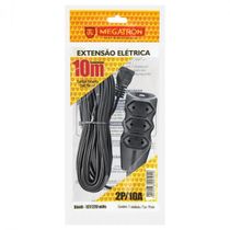Extensao Cabo PL 2X0,75 10 Metros Preta