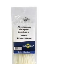 Abracadeira NYLON 4,8 X 300MM Branco