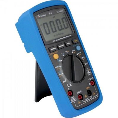 Multimetro Digital ET1649 Preto e AZUL Minipa