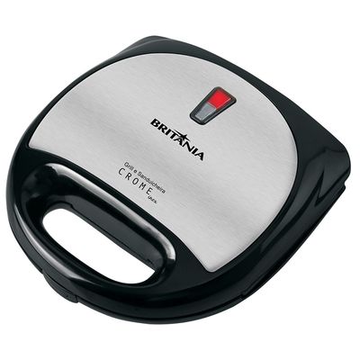 Sanduicheira e GRILL Britania Crome 2 INOX 220V