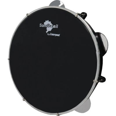 Pandeiro 10" Premium Pele Preta